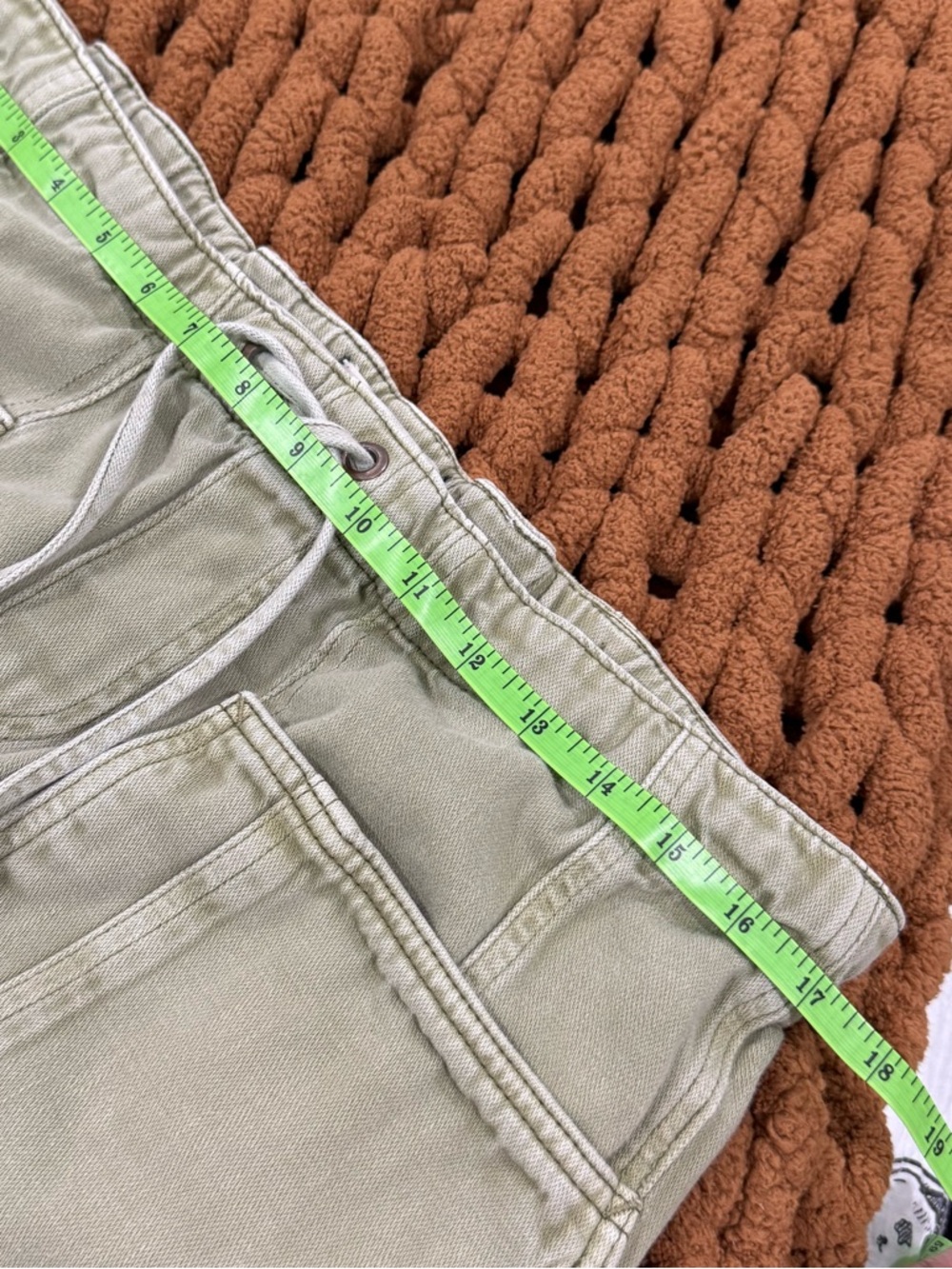 Free People We The Free Embellished Silverton Pull-On Barrel Jeans In Aloe - Picture 13 of 15